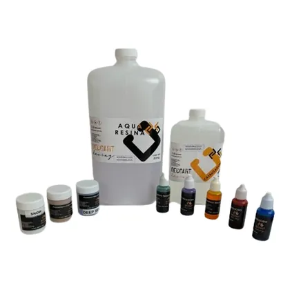 Kit Inicial Para Encapsular Con Resina Aqua + Pigmentos