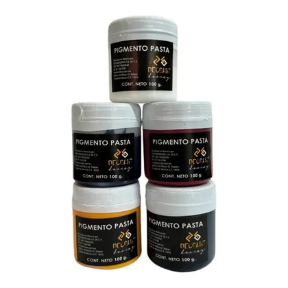 Kit Pigmentos Mate Para Resina Epoxica 5 Colores 100g