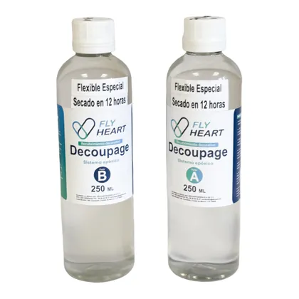 Decoupage Secado 12 Hrs Flexible · 500 ML (250 ml A 250 ml B)
