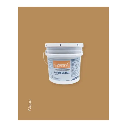 Pintura A La Cal Estucal Ecológica 100% Natural 8 Litros · Alepo
