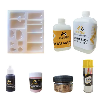 Kit Para Elaborar Llaveros Con Resina Decoart